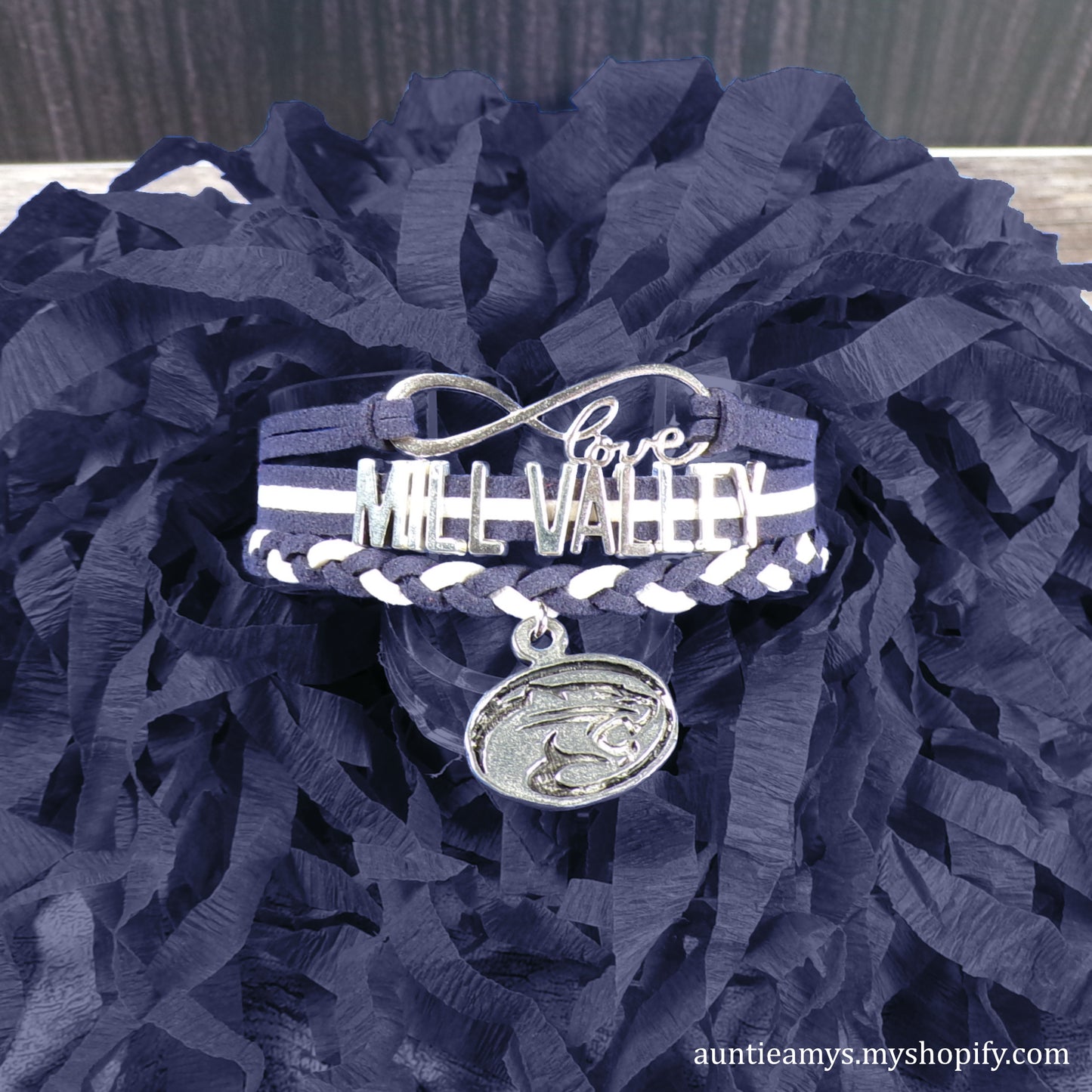 Mill Valley Braided Charm Bracelet - Logo