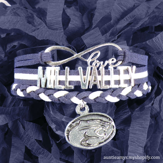 Mill Valley Braided Charm Bracelet - Logo