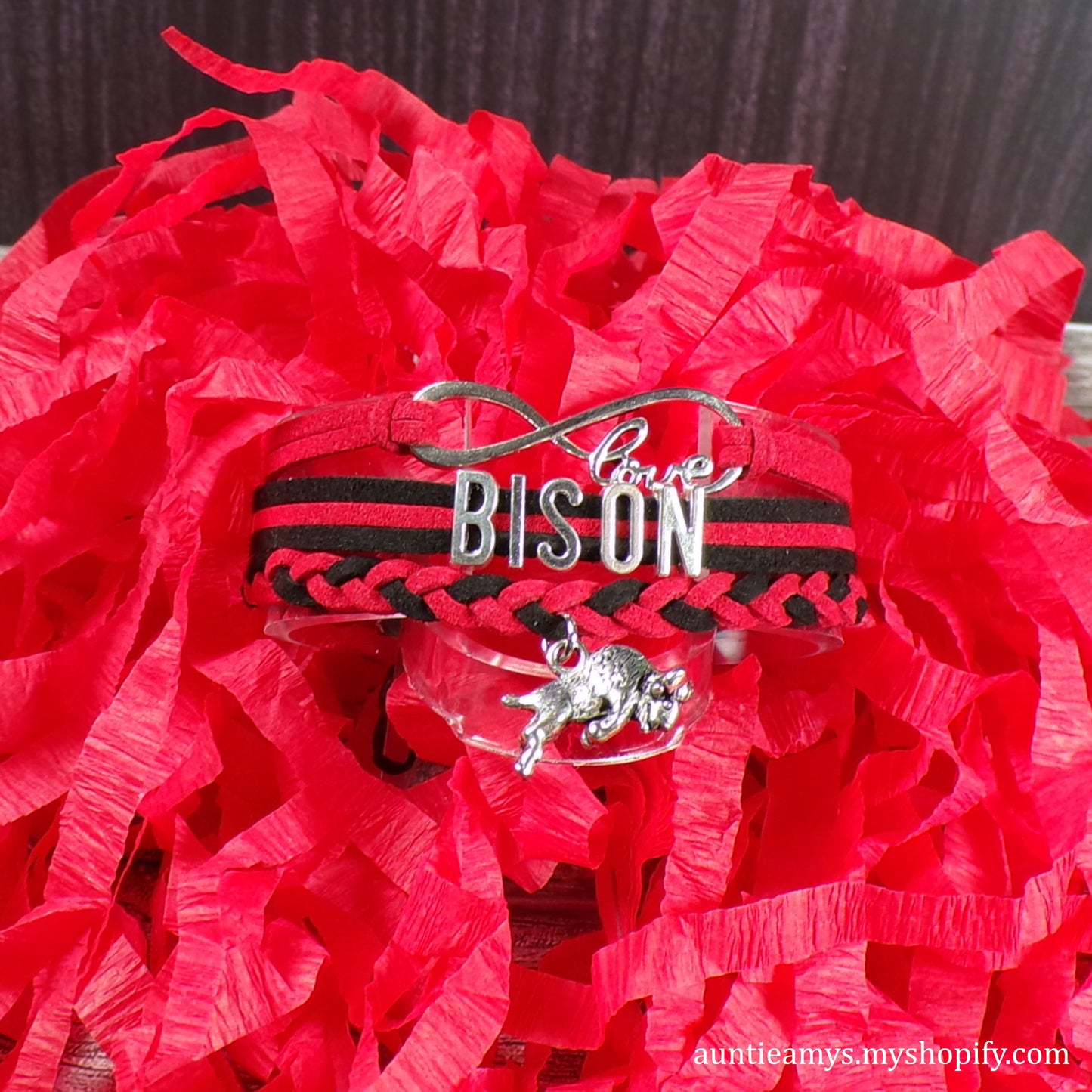 Bison Braided Charm Bracelet - Shawnee Mission North