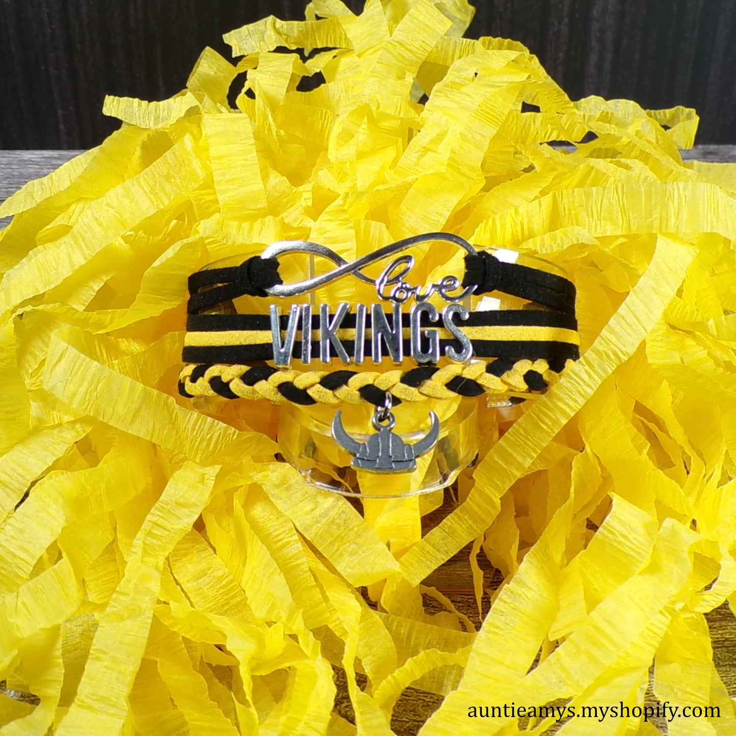 Vikings Braided Charm Bracelet - Shawnee Mission West