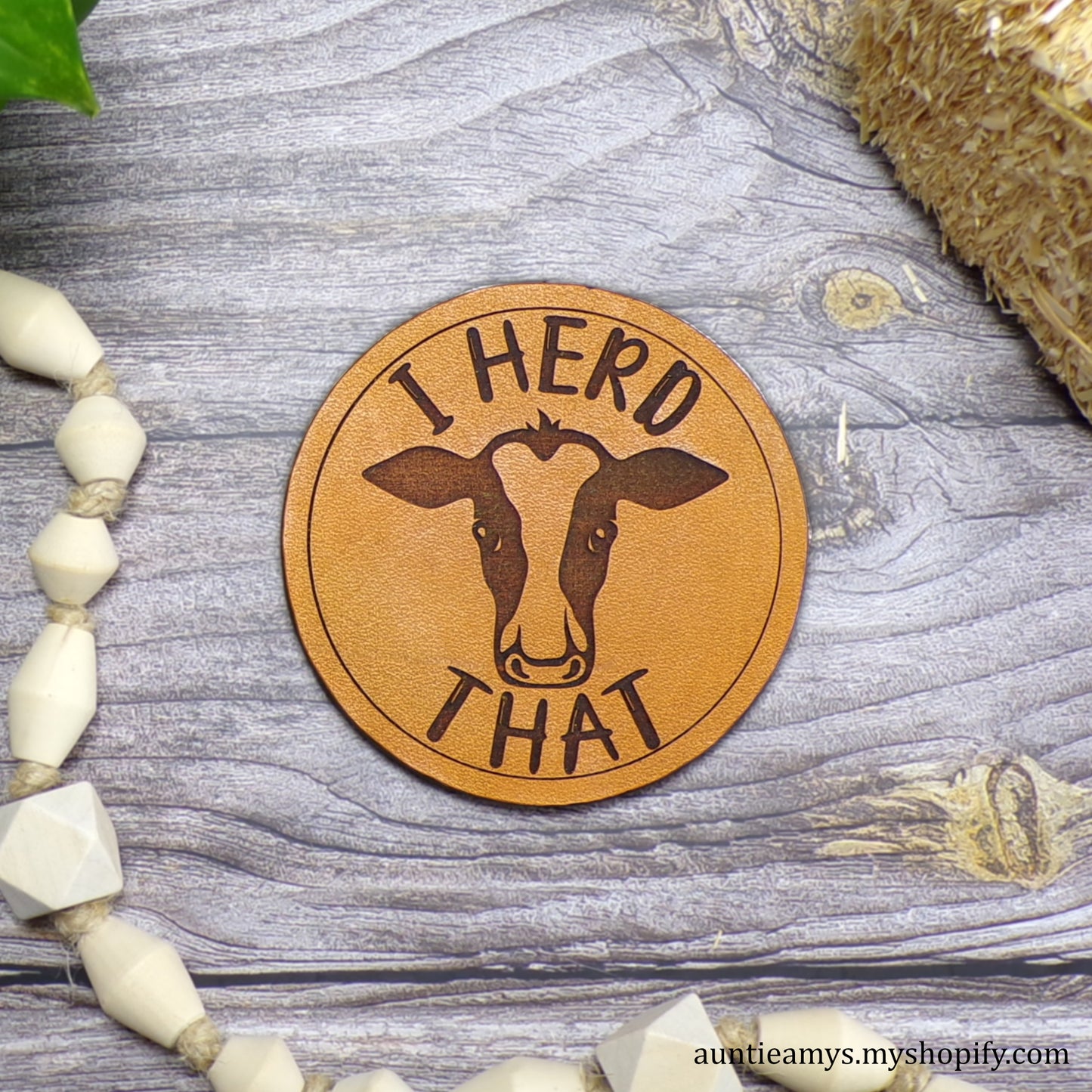 I Herd That - Leather Coaster