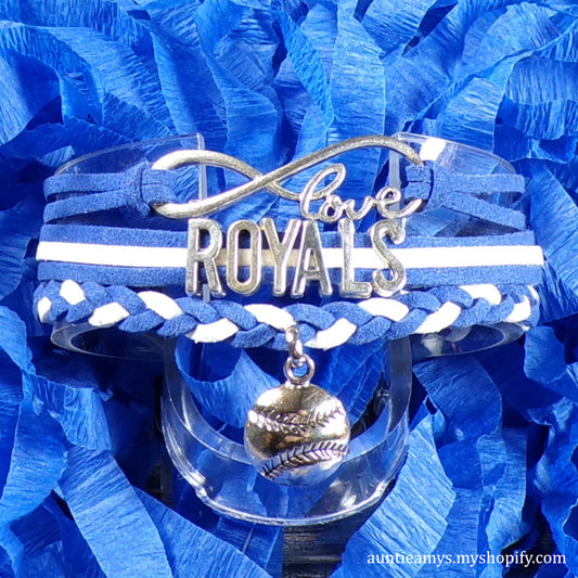 Kansas City Royals Braided Charm Bracelet