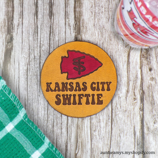 KC Swiftie - Leather Coaster