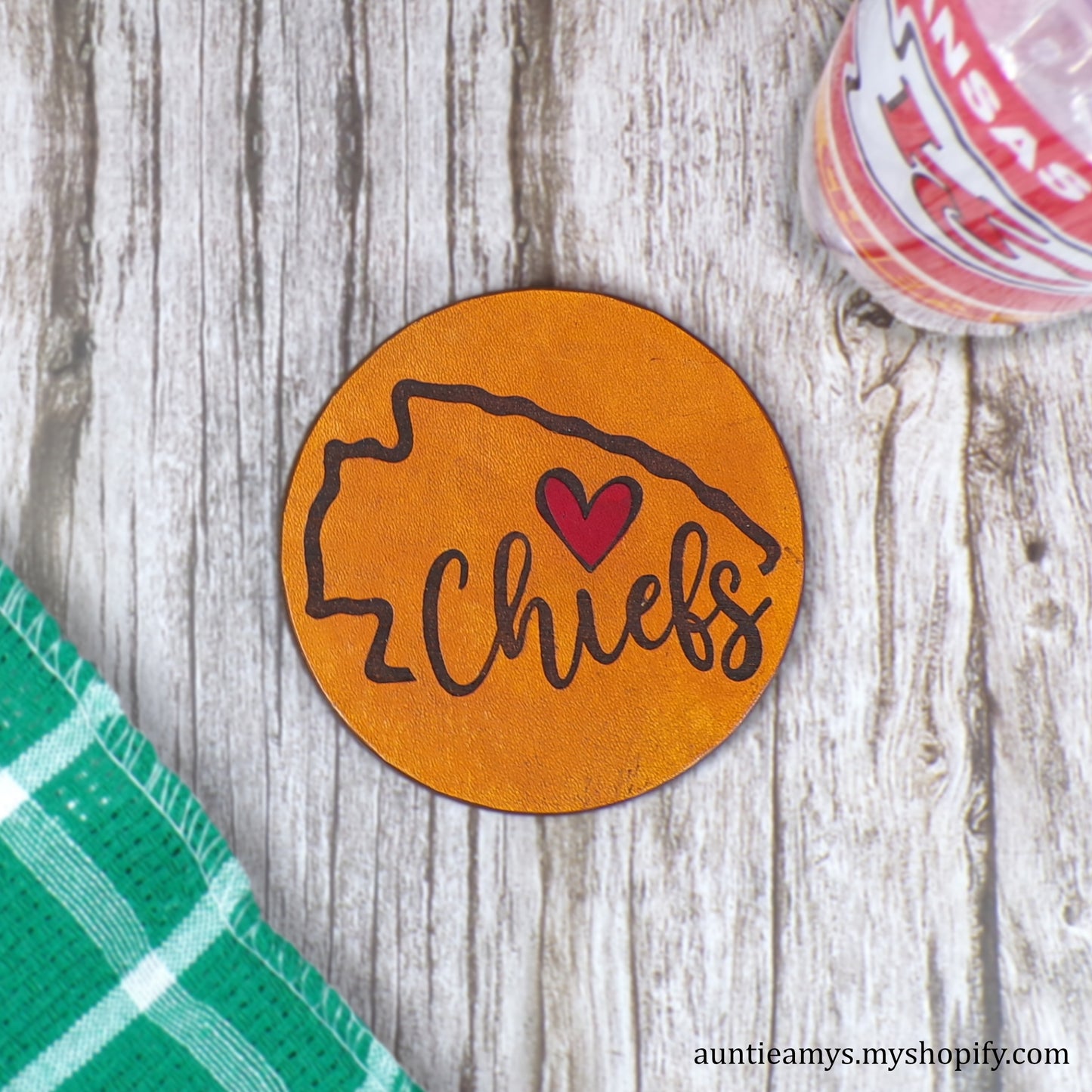 Chiefs Heart Coaster