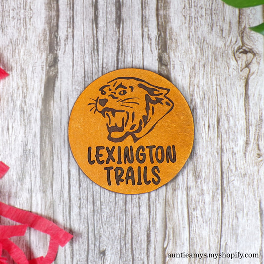 Lexington Trails Panthers - Leather Coaster