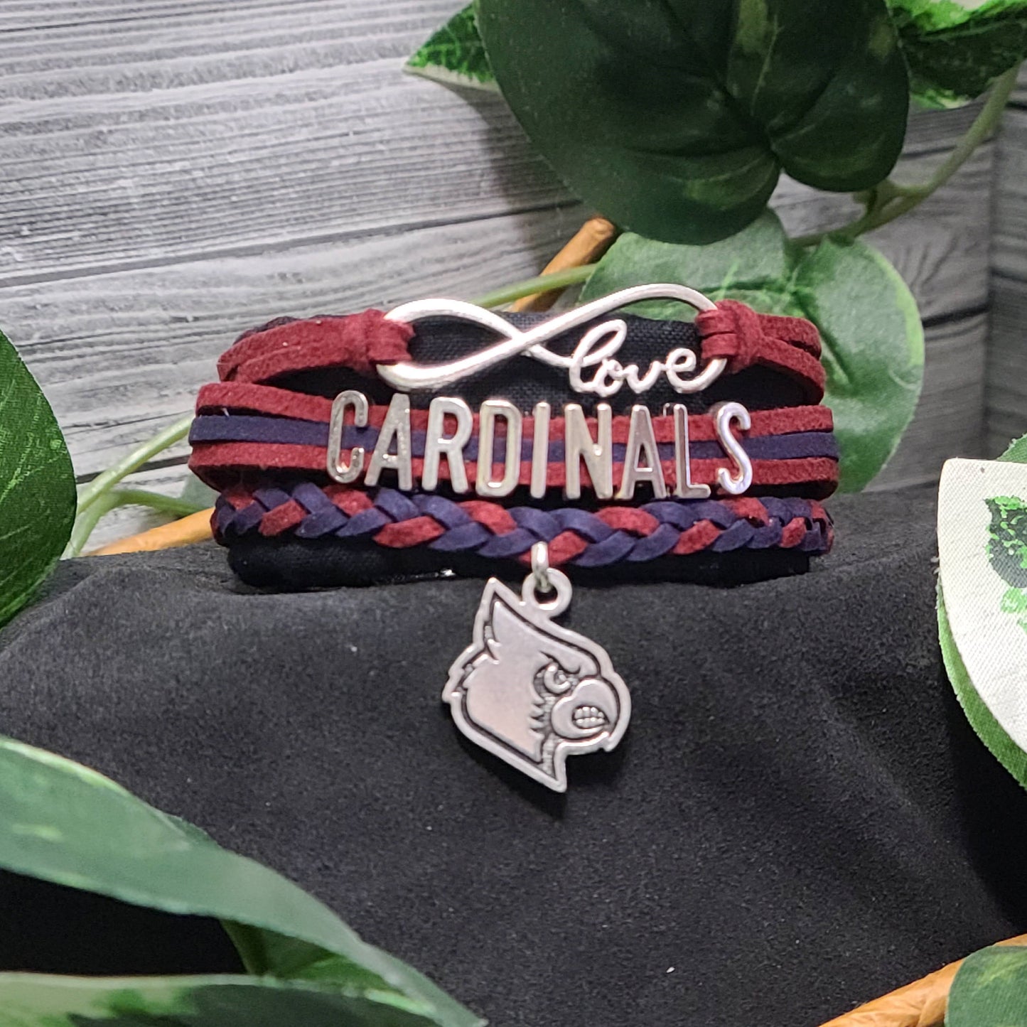 Cardinal Braided Charm Bracelet - Eudora HS