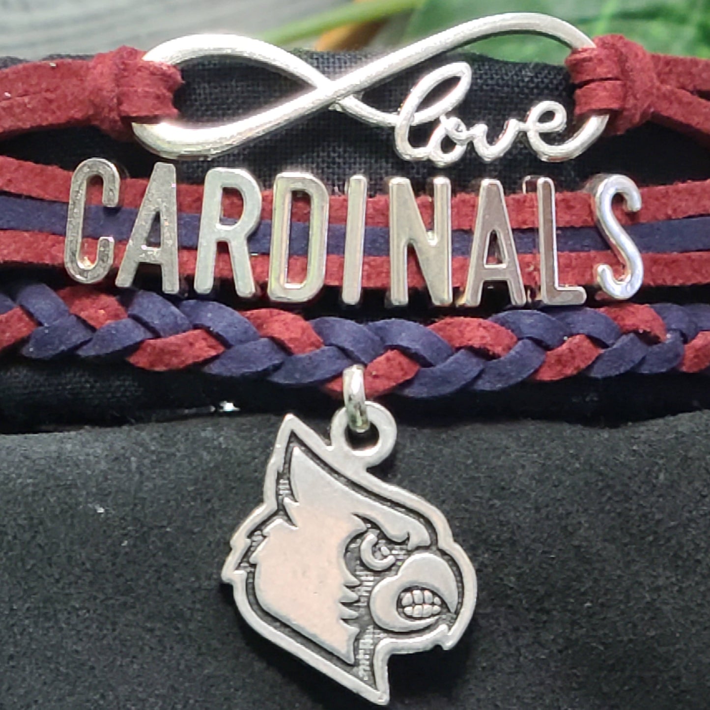 Cardinal Braided Charm Bracelet - Eudora HS