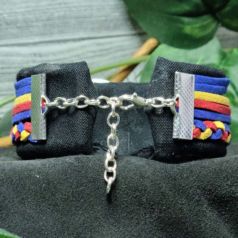 KU Jayhawk Basketball Braided Charm Bracelet