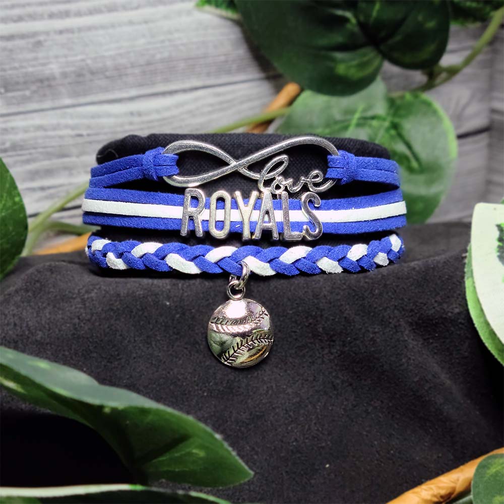 Kansas City Royals Braided Charm Bracelet