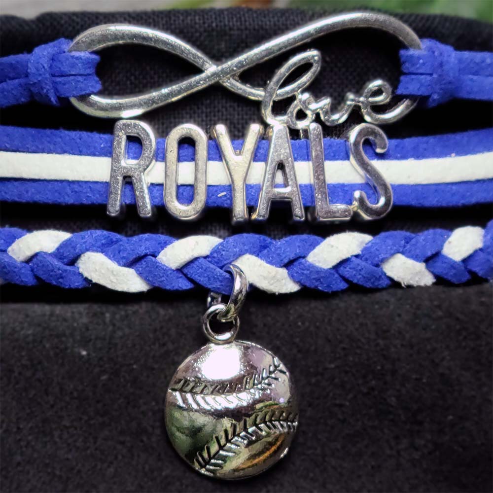 Kansas City Royals Braided Charm Bracelet